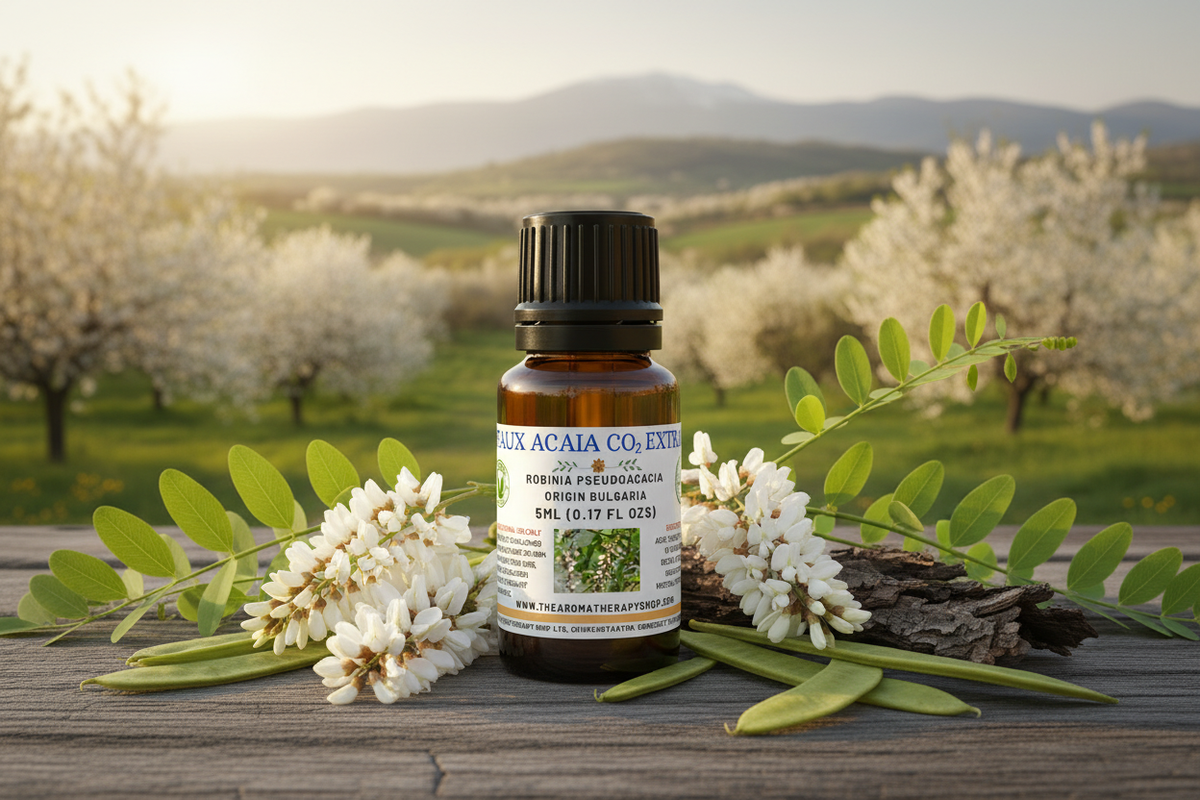 Faux Acacia CO2 Extract using the Fenugreek bottle shape
