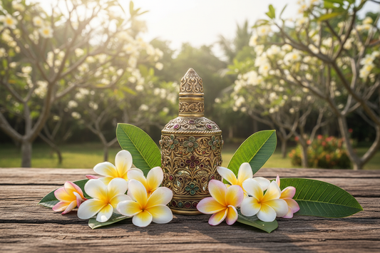 Frangipani Attar Natural Outdoor Showcase