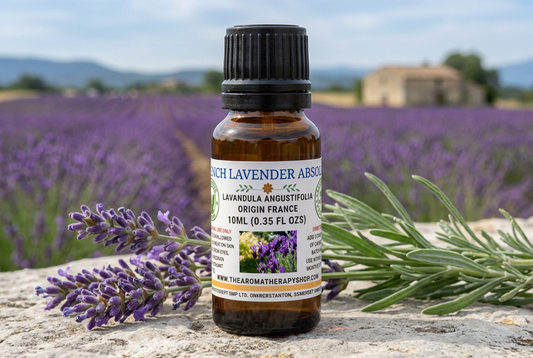 French Lavender showcase retry using the original Calendula bottle-shape reference