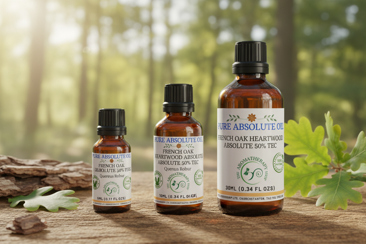 French Oak Heartwood Absolute multi-bottle showcase with correct 30ml label