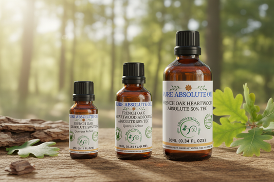 French Oak Heartwood Absolute multi-bottle showcase with correct 30ml label