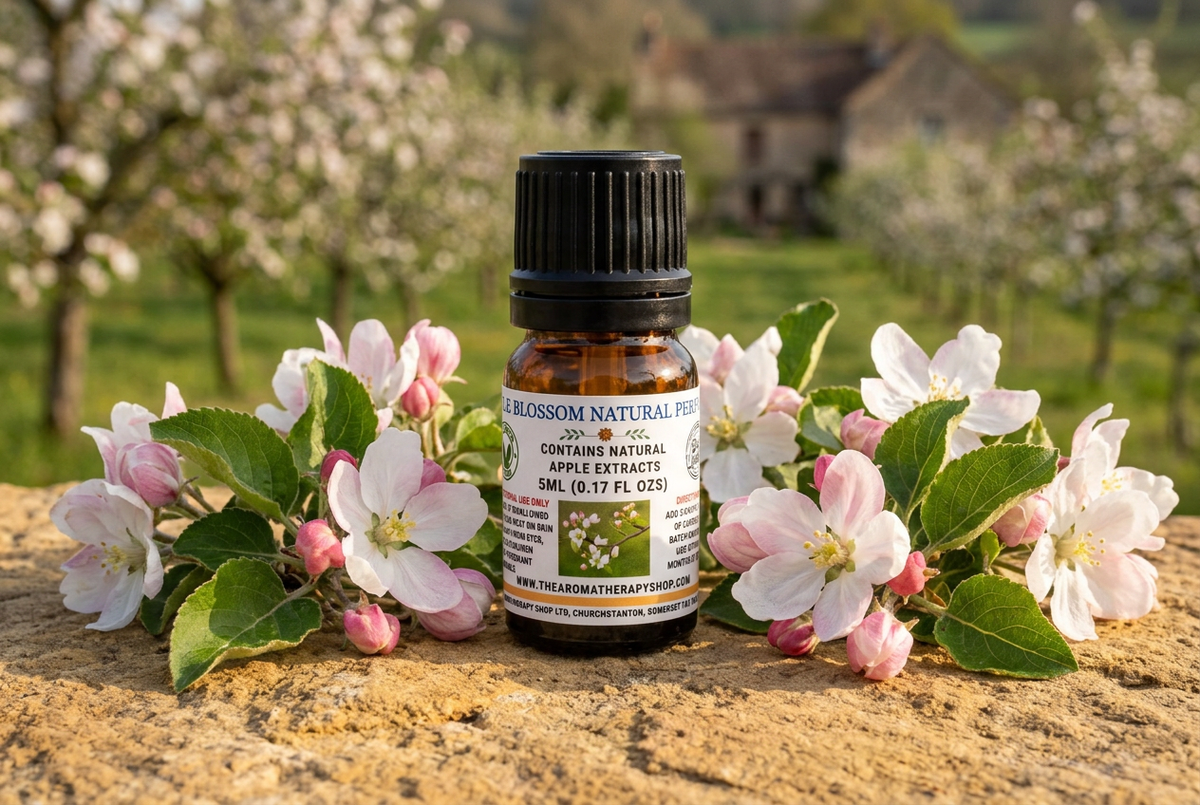 Fresh Apple Blossom attempt using only your uploaded 5ml bottle and label as references