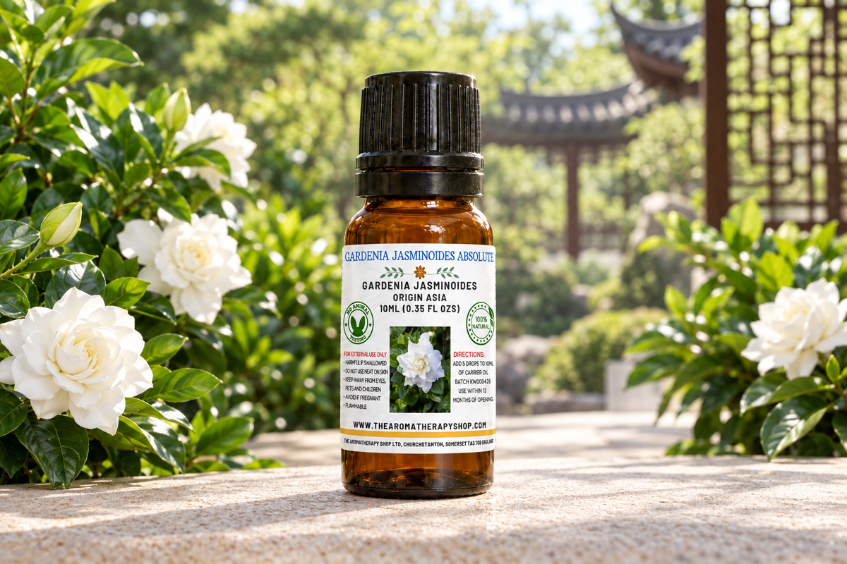 Gardenia showcase rebuilt with full-height label