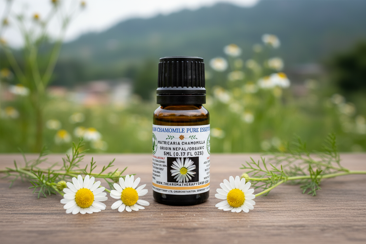 German Chamomile Pure Essential Oil 5ml Natural Outdoor Showcase