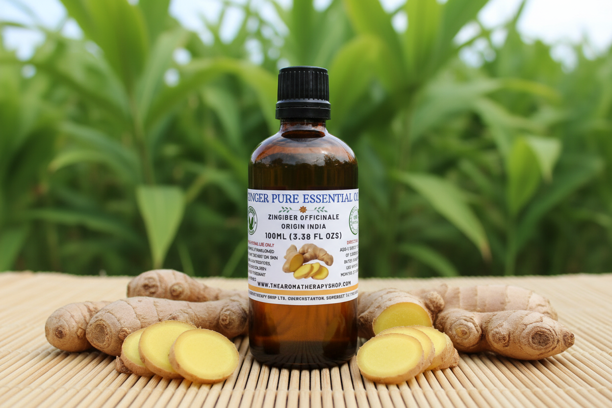 Ginger Pure Essential Oil 100ml Showcase