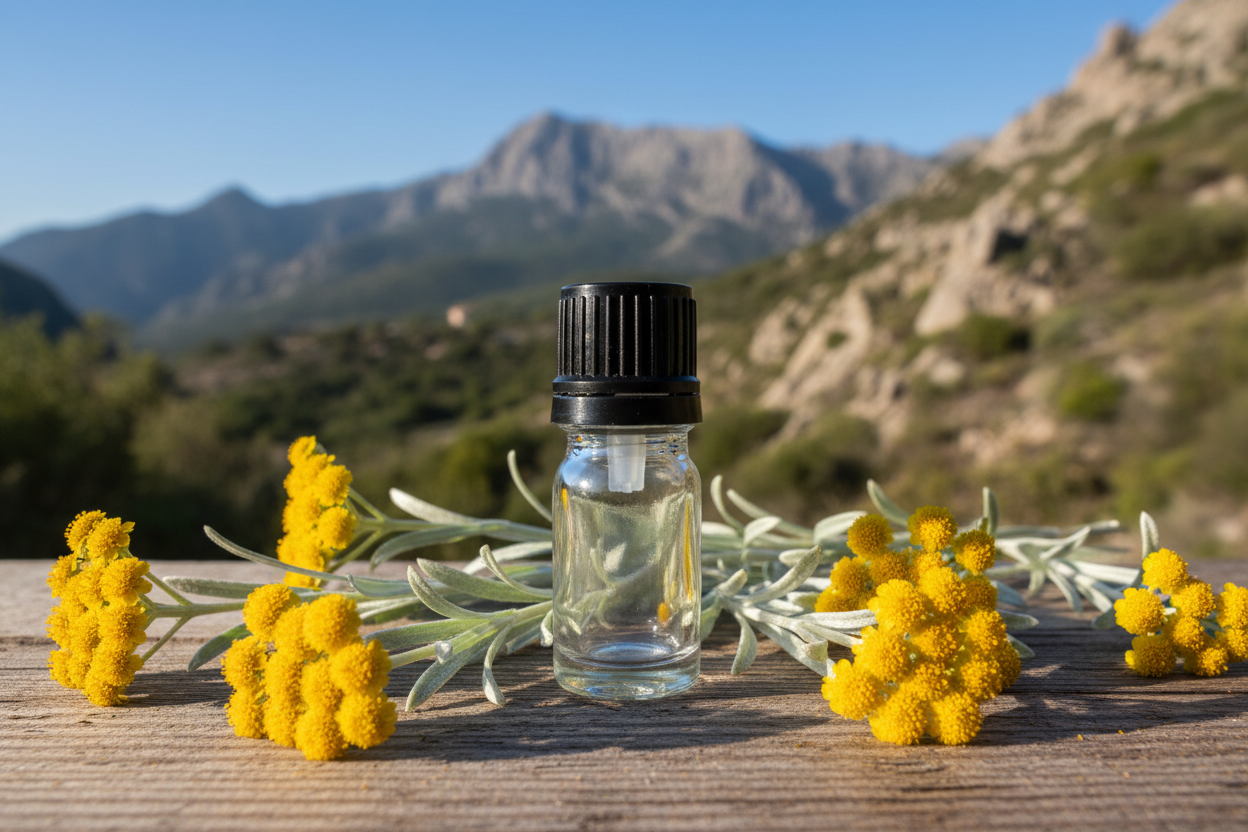 Helichrysum Italicum Botanically Precise Corsican Maquis 1ml Bottle Showcase