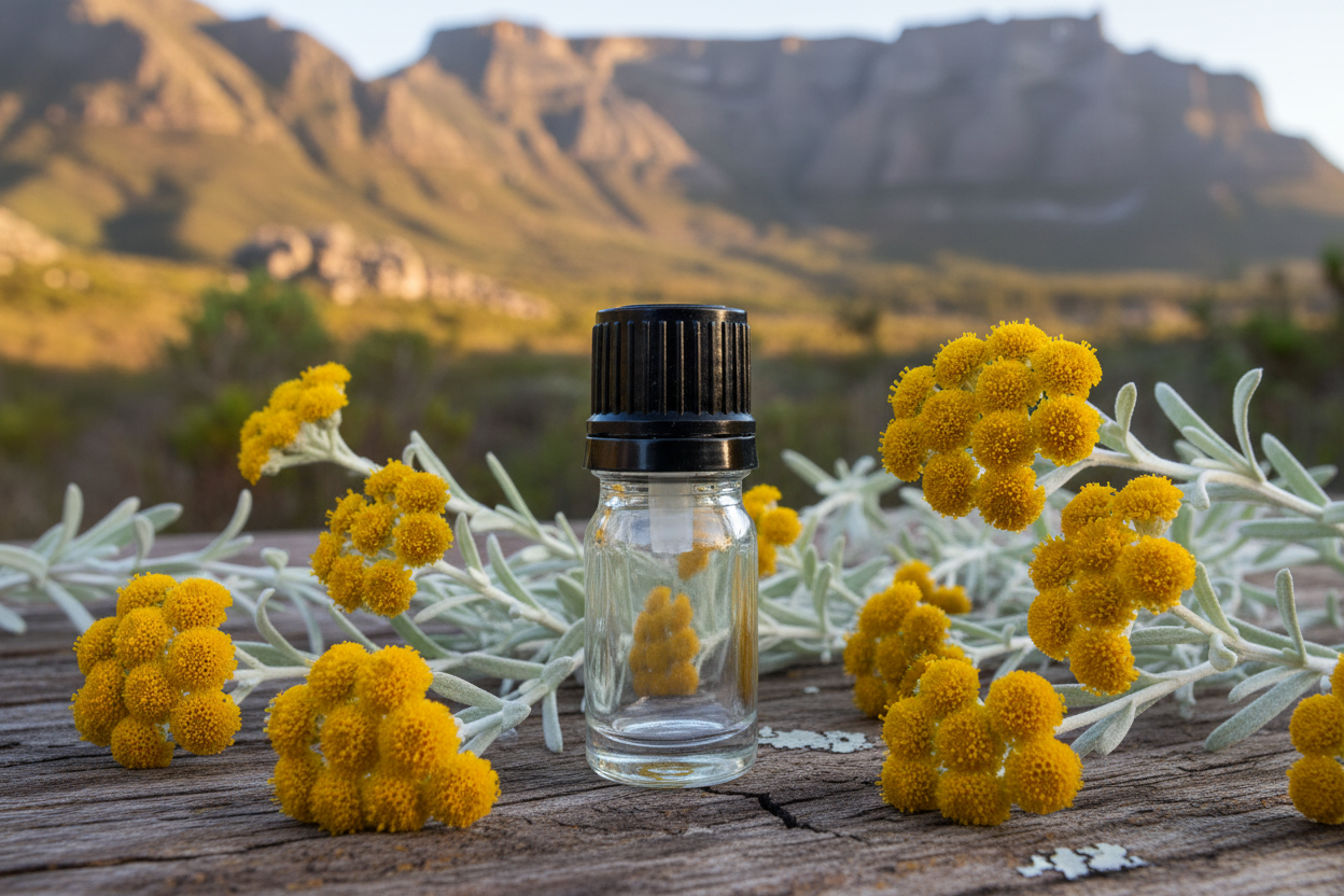 Helichrysum Splendidum Botanically Accurate Cape Fynbos 1ml Bottle Showcase