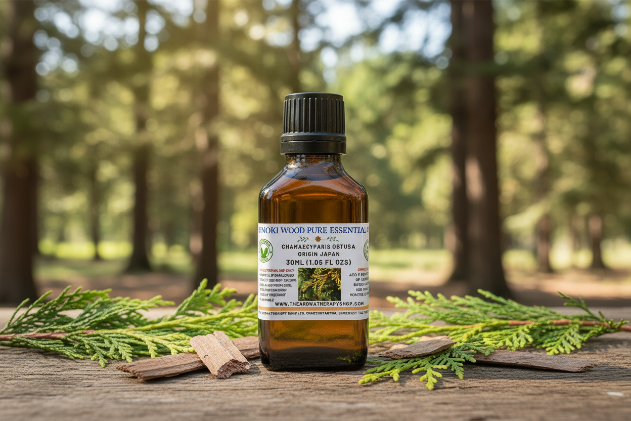 Hinoki Wood 30ml Essential Oil Outdoor Showcase