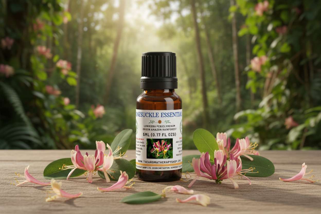 Honeysuckle 5ml Essential Oil Showcase - Correct Bottle