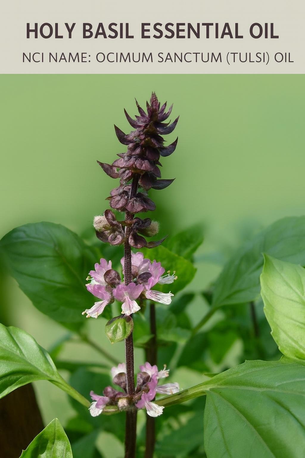 Holy Basil Essential Oil – Ocimum Sanctum Tulsi – Pure Natural Aromatic Oil