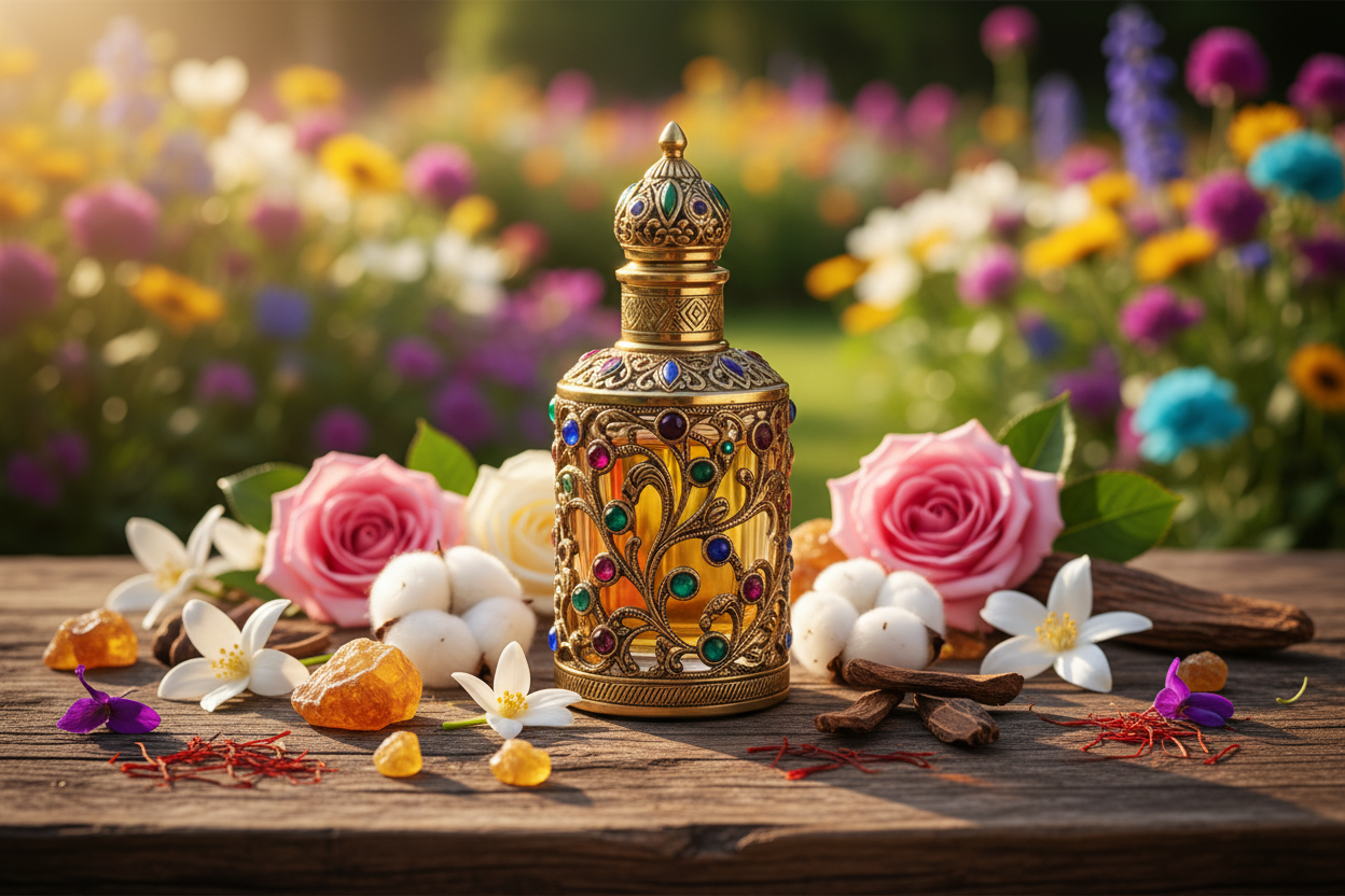 Jannat El Firdaus Attar Natural Outdoor Showcase