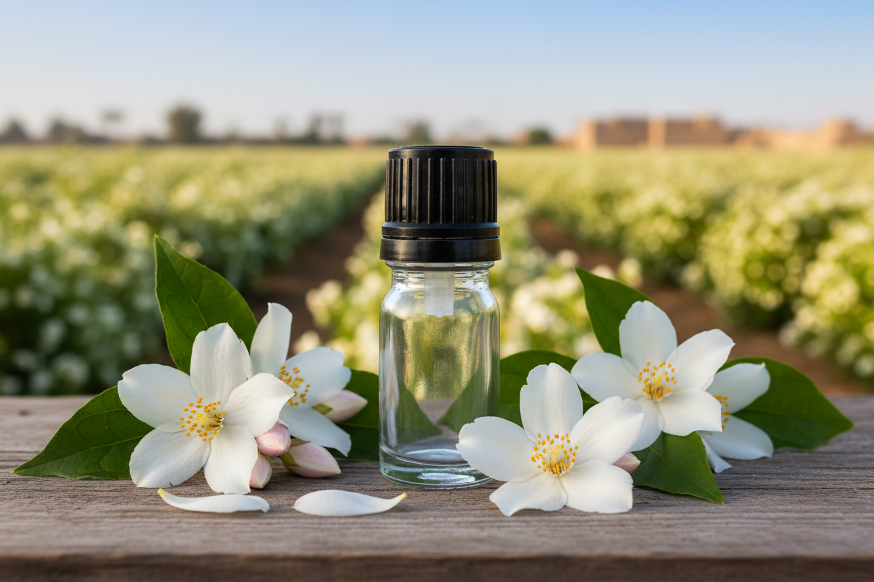 Jasminum Grandiflorum Egyptian Nile Delta 1ml Bottle Showcase