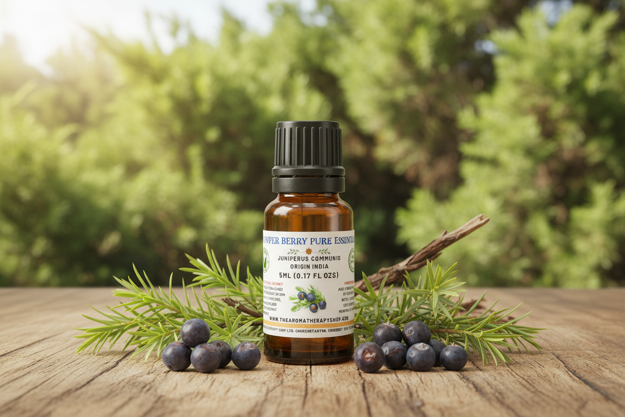 Juniper Berry 5ml Essential Oil Product Photography
