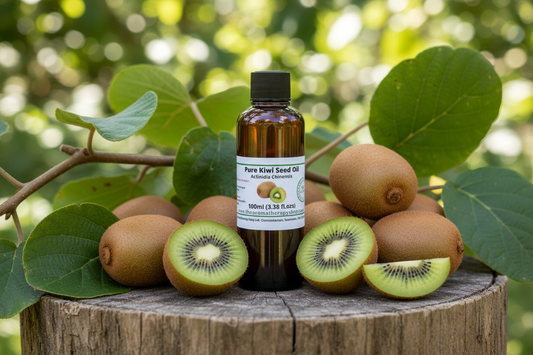 Kiwi Seed Oil with kiwi fruits