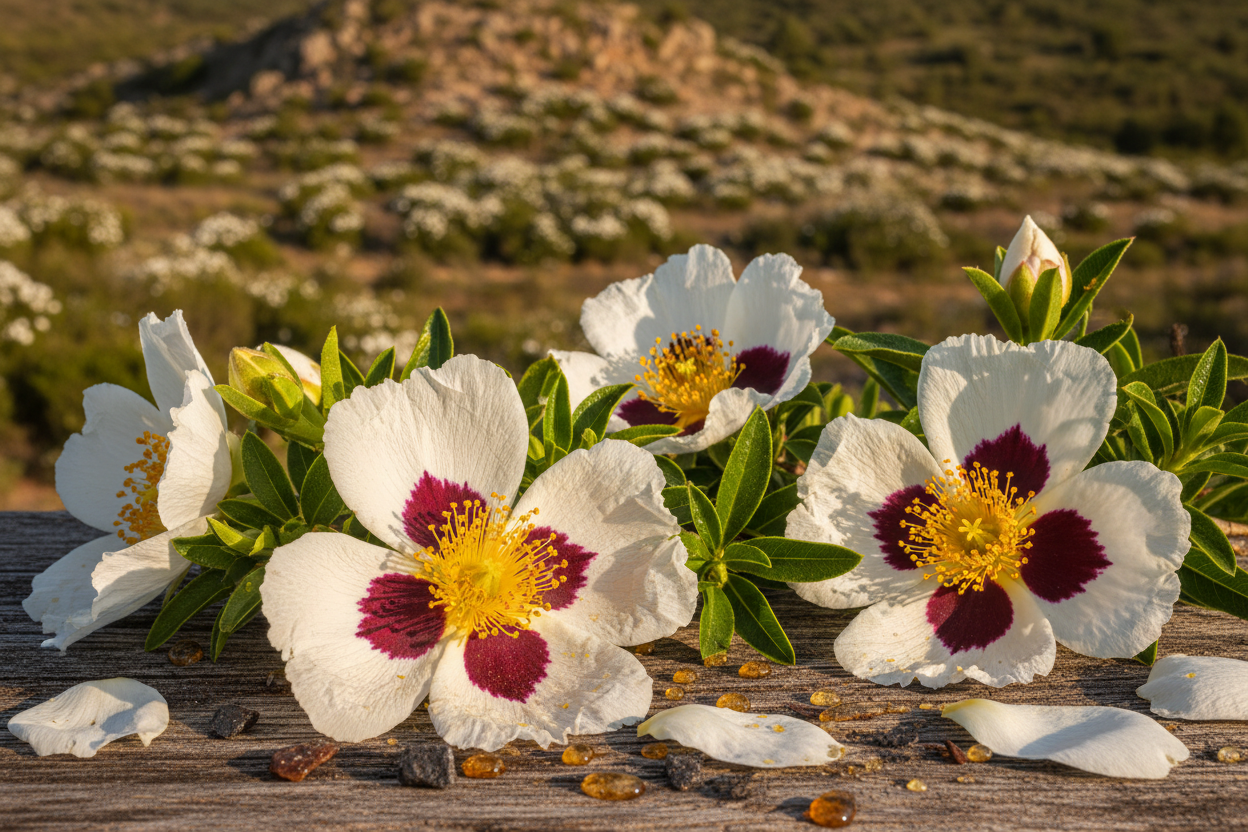 Labdanum Absolute — Cistus ladaniferus var. beta maculata