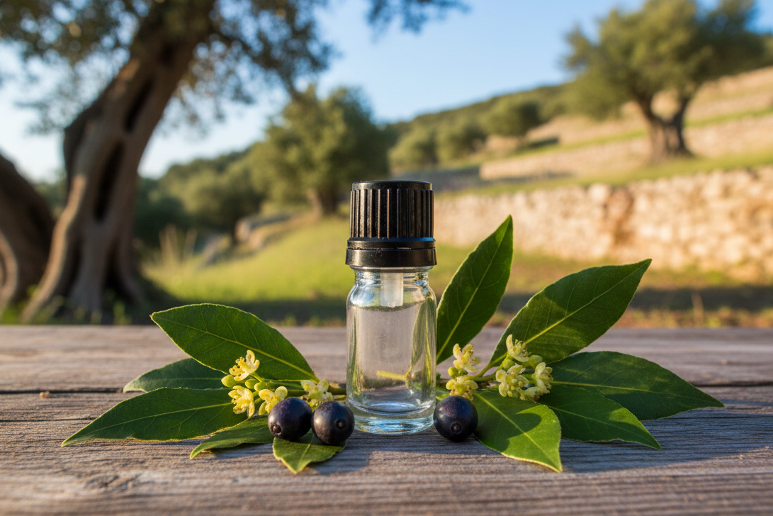 Laurus Nobilis Bay Laurel Mediterranean 1ml Bottle Showcase