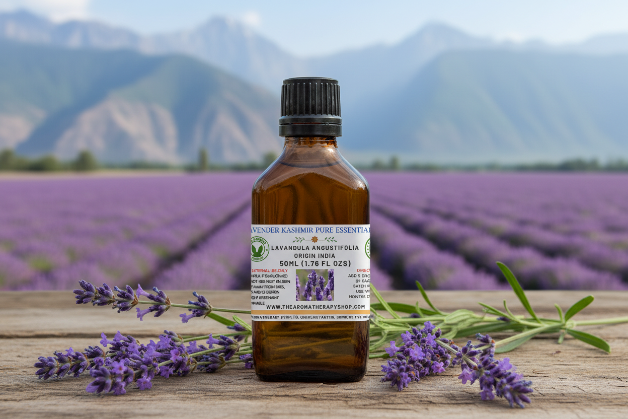 Lavender Kashmir Pure Essential Oil 50ml - Label Nudged Up