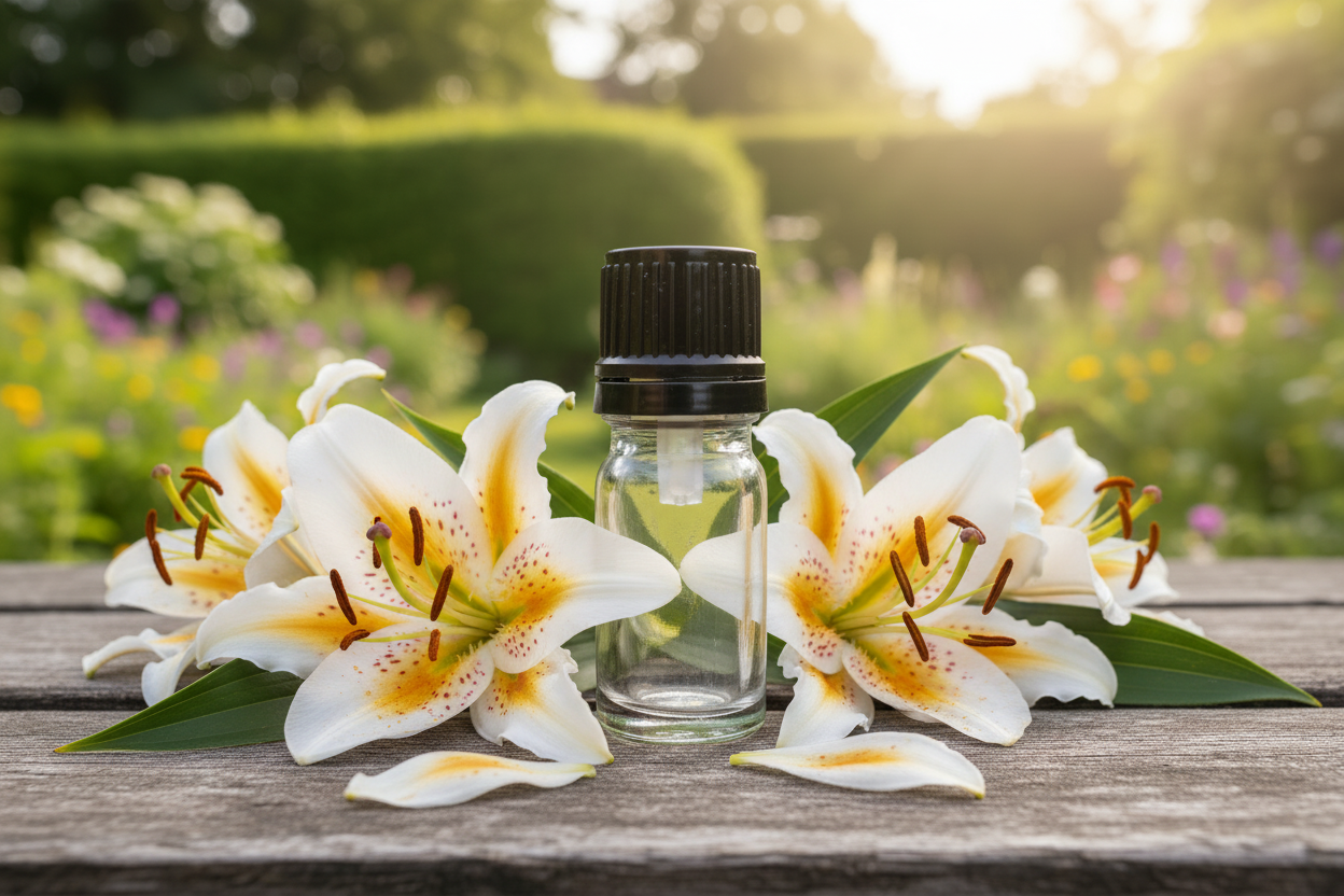 Lilium Auratum Golden-Rayed Lily Japanese Mountain Garden 1ml Bottle Showcase