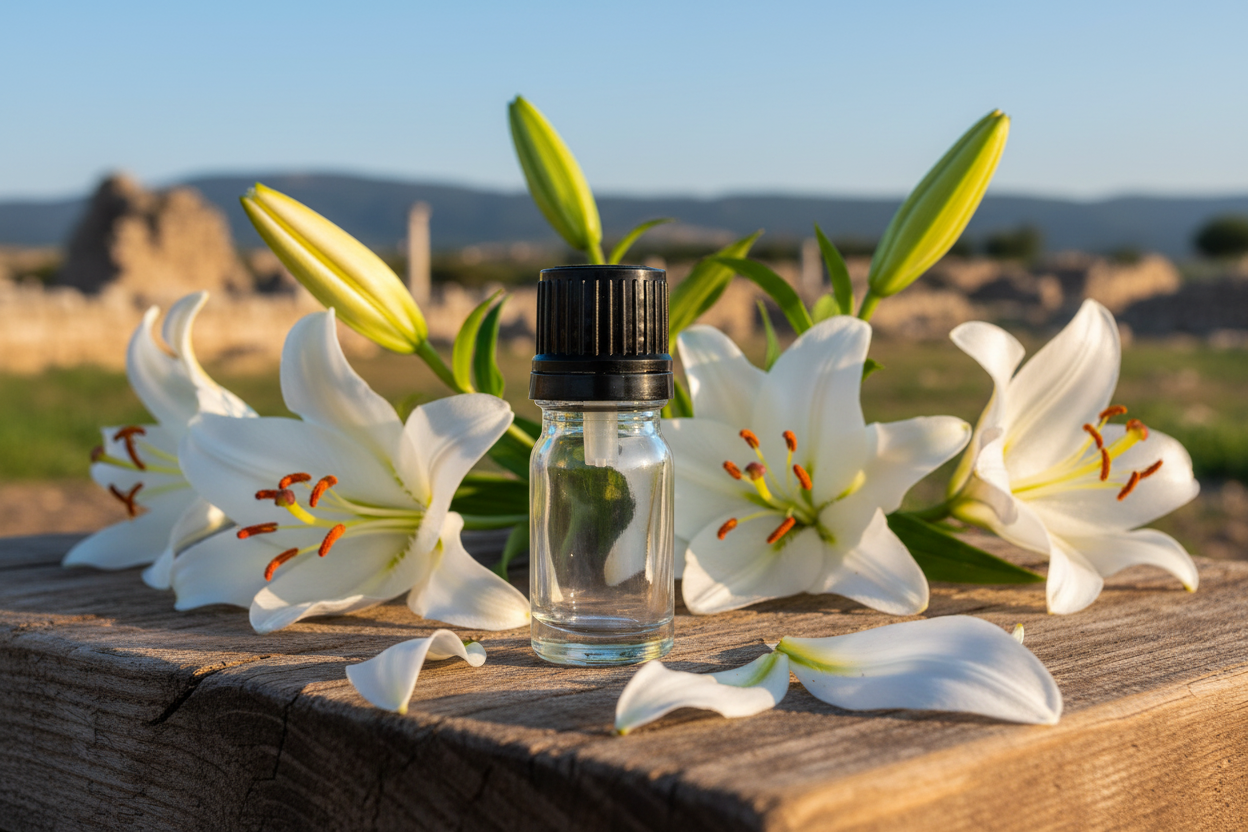 Lilium Candidum 1ml Bottle with Correct Dropper Insert Showcase