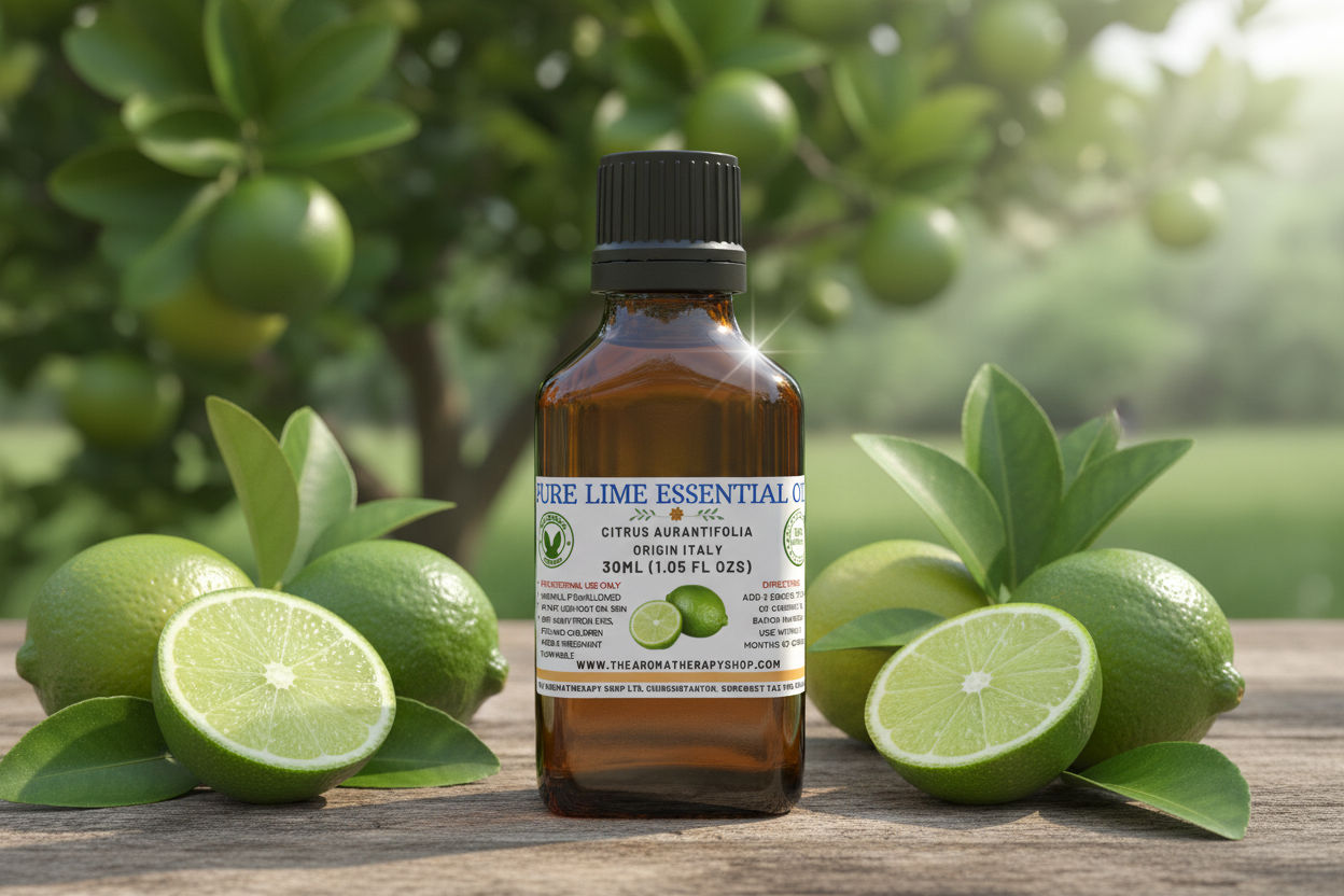 Lime Essential Oil 30ml Professional Product Photography
