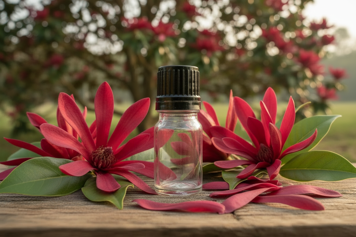 Magnolia Champaca Red — Empty Bottle Scene