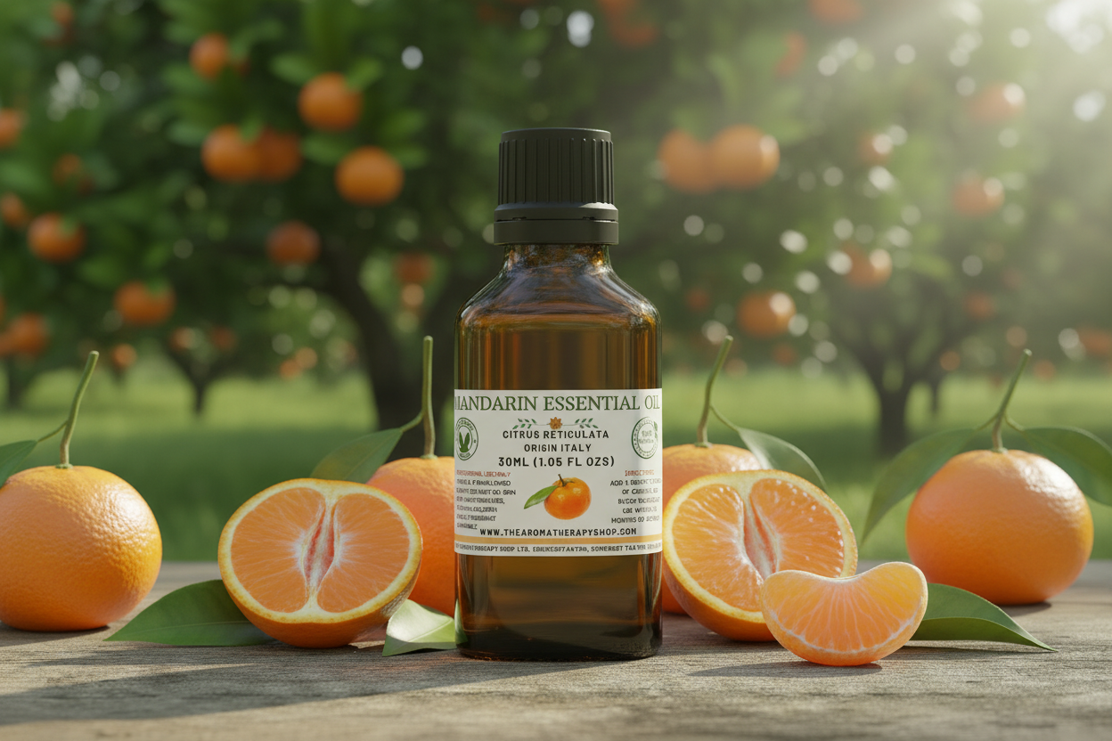 Mandarin Essential Oil 30ml Professional Product Photography