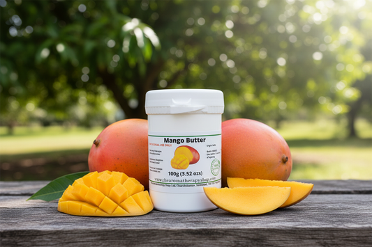 Mango Butter 100g outdoor product photography