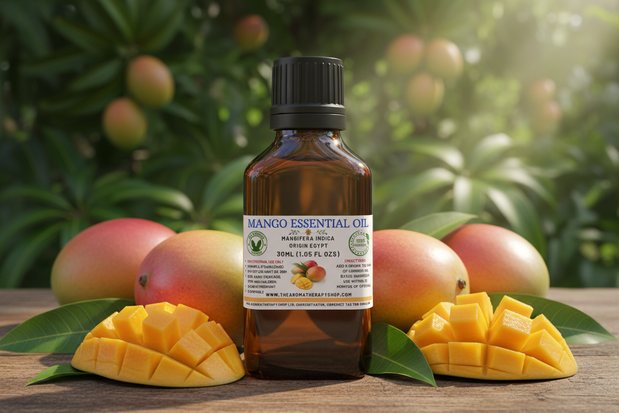 Mango Essential Oil 30ml Professional Product Photography