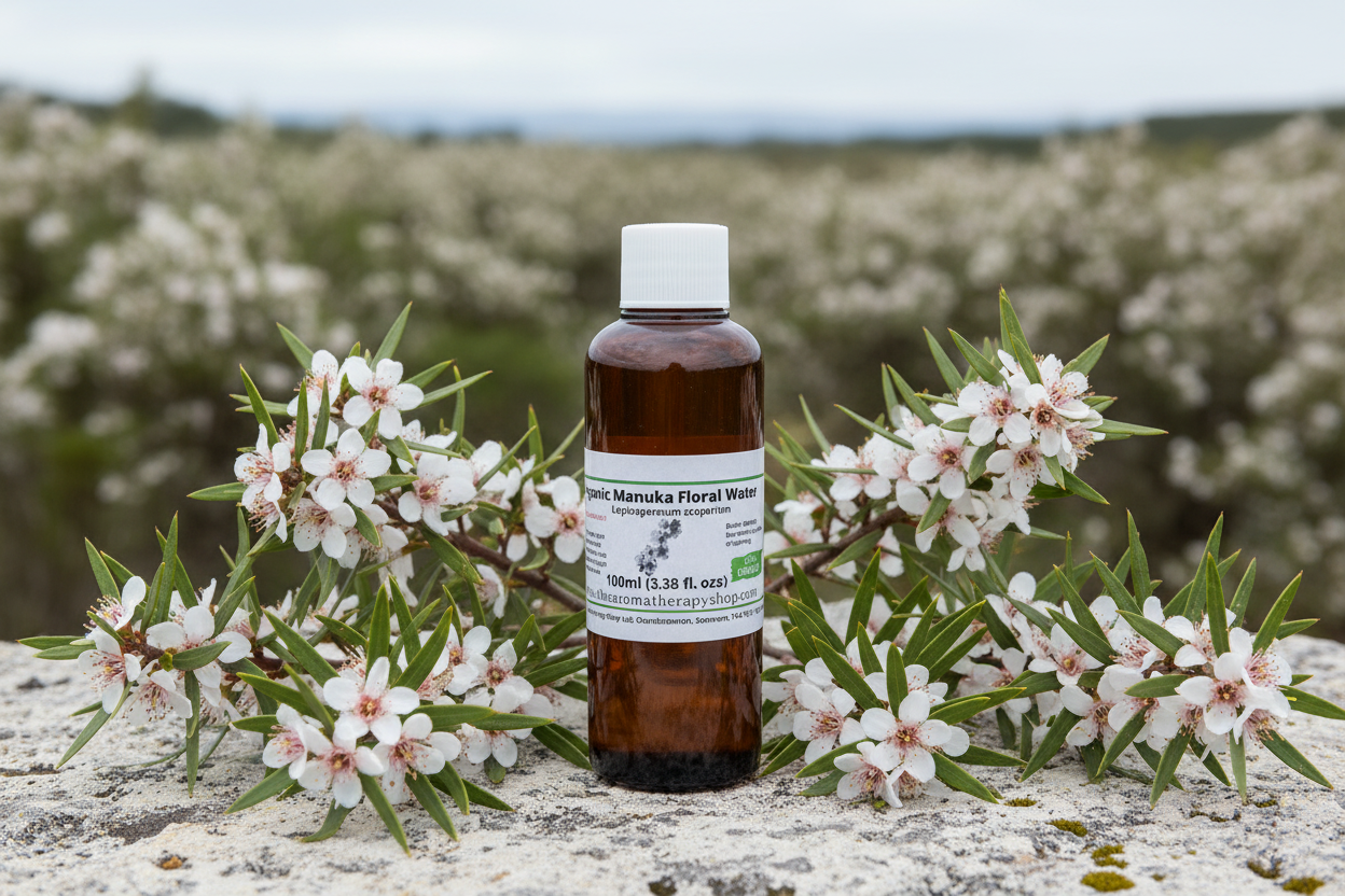 Manuka Floral Water 100ml with Natural Background