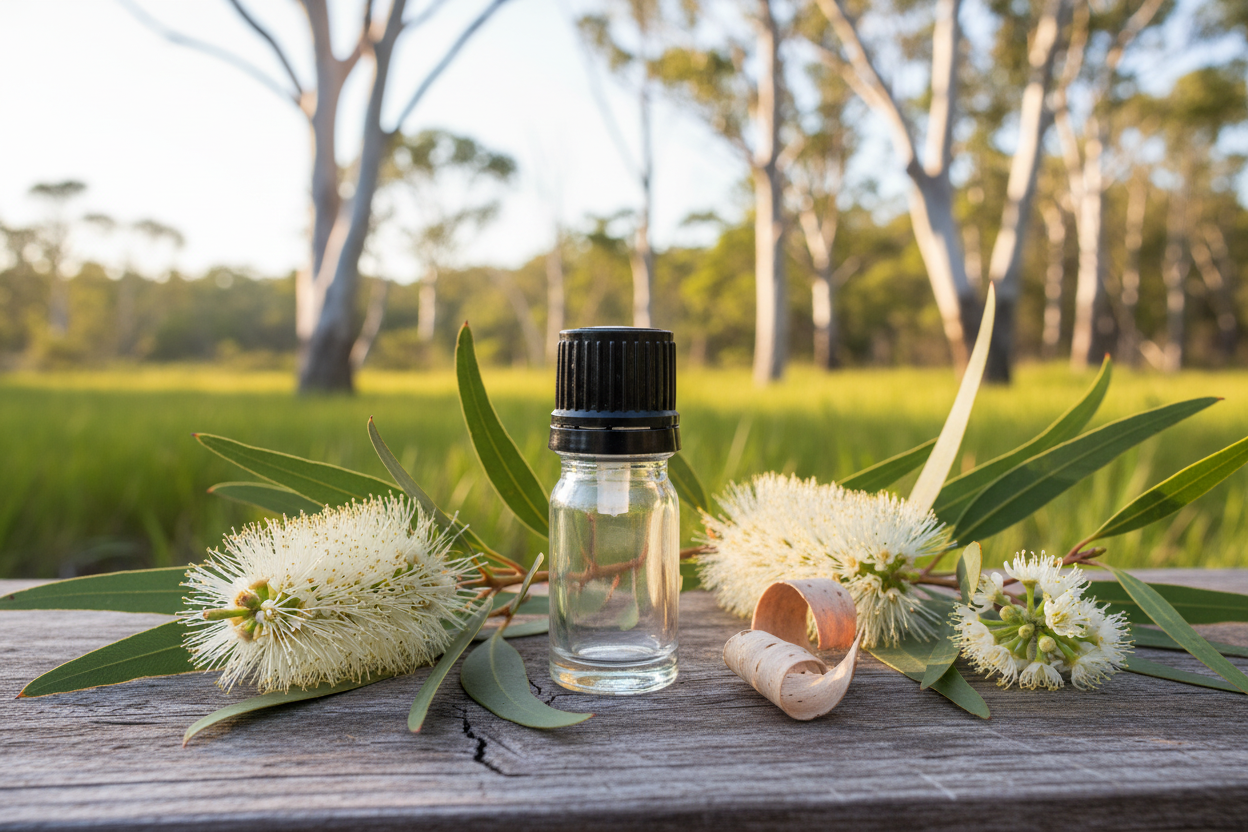 Melaleuca Quinquenervia Australian Coastal Wetland 1ml Bottle Showcase