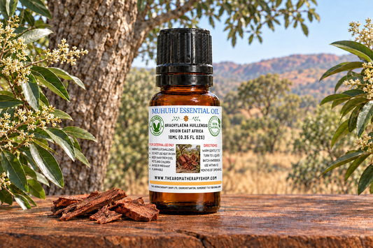 Muhuhu Essential Oil 10ml with fuller label text