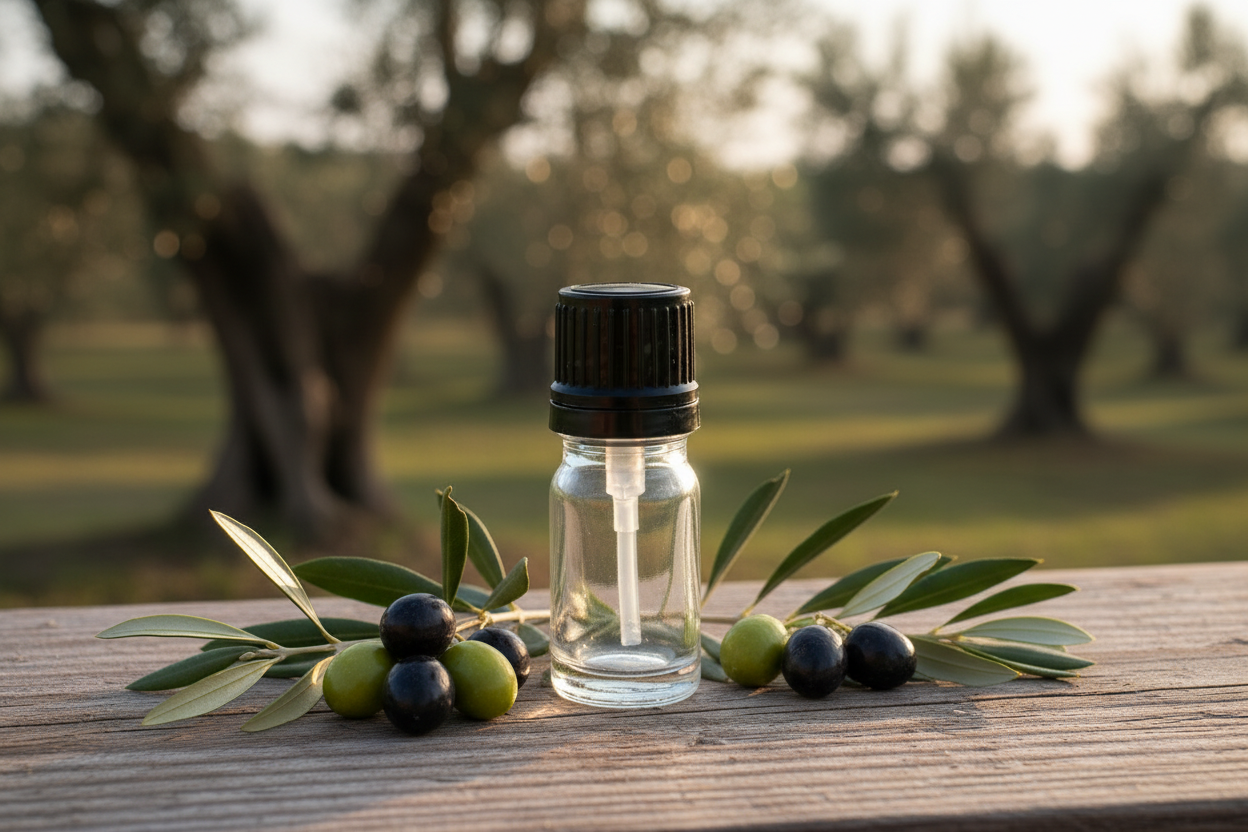 Olea Europaea 1ml Clear Glass Bottle Showcase