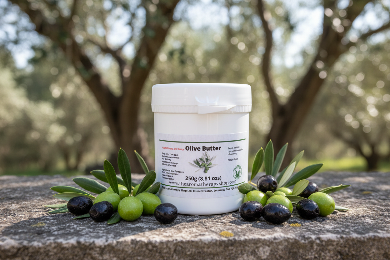Olive Butter 250g outdoor product photography