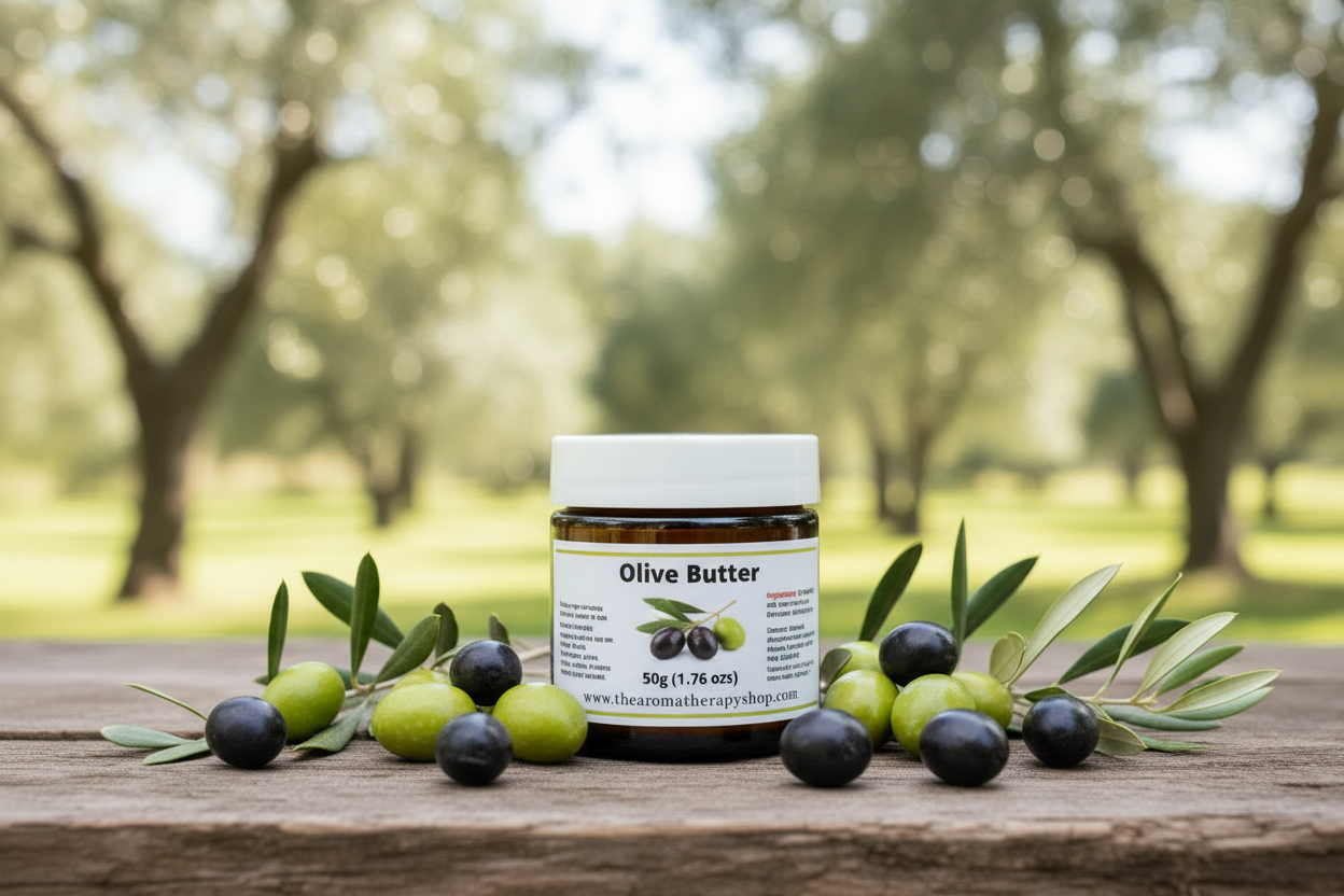 Olive Butter 50g jar - matching macadamia butter jar