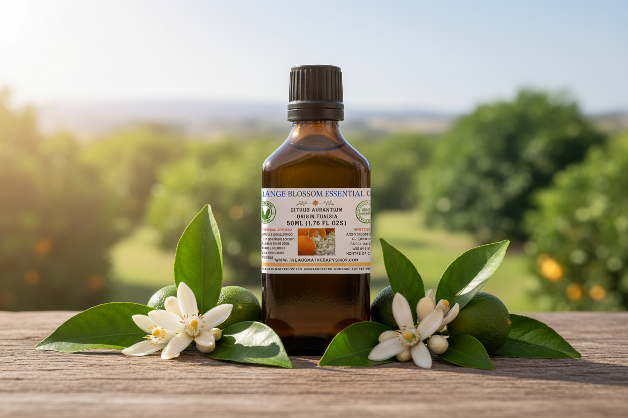 Orange Blossom Essential Oil 50ml Product Photography