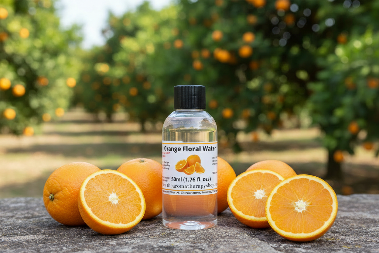 Orange Floral Water 50ml with clear water