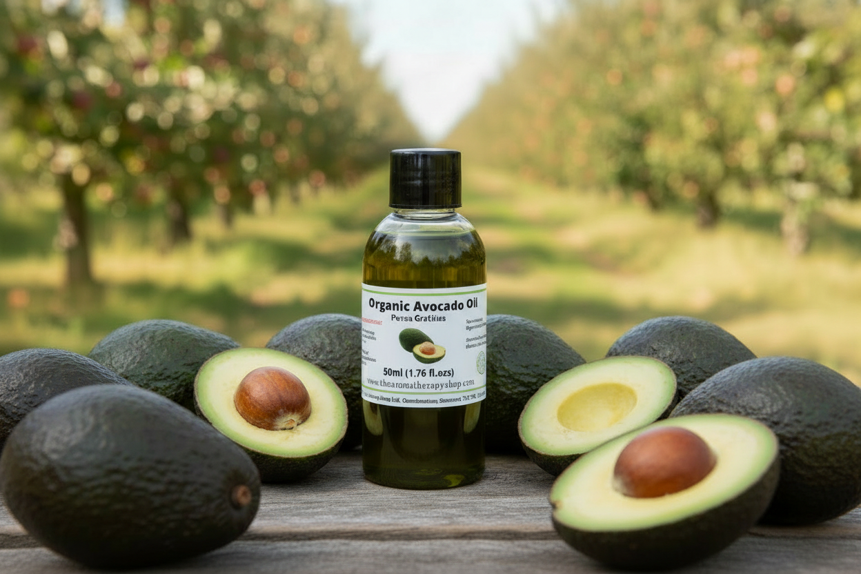 Organic Avocado Oil 50ml with correct label and fewer avocados