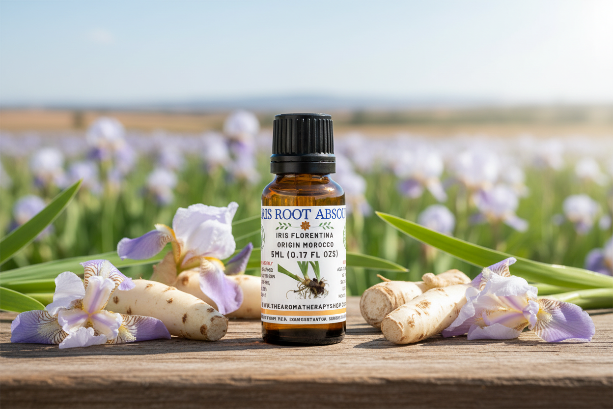 Orris Root Absolute 5ml Essential Oil Product Photography