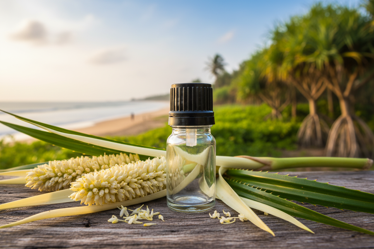 Pandanus Odoratissimus Kewra Dropper Corrected 1ml Bottle Showcase