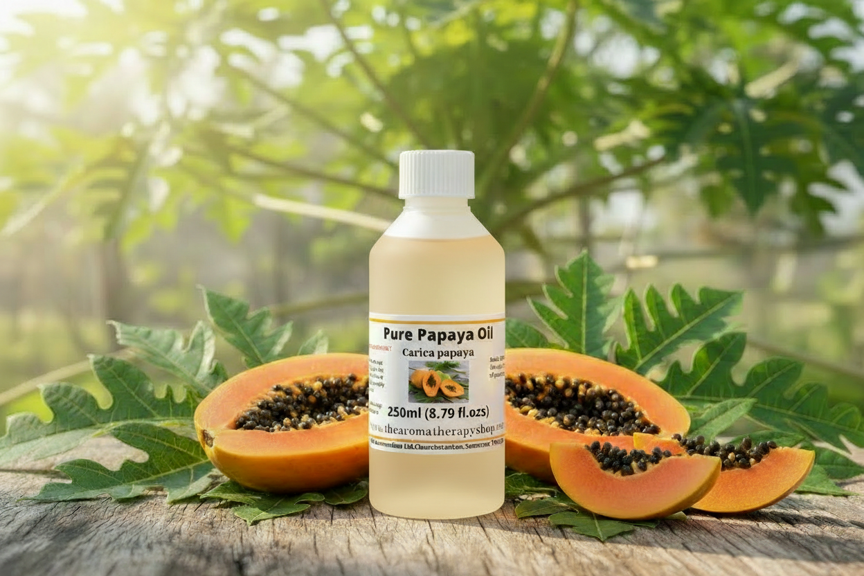 Papaya Oil 250ml with very pale golden oil