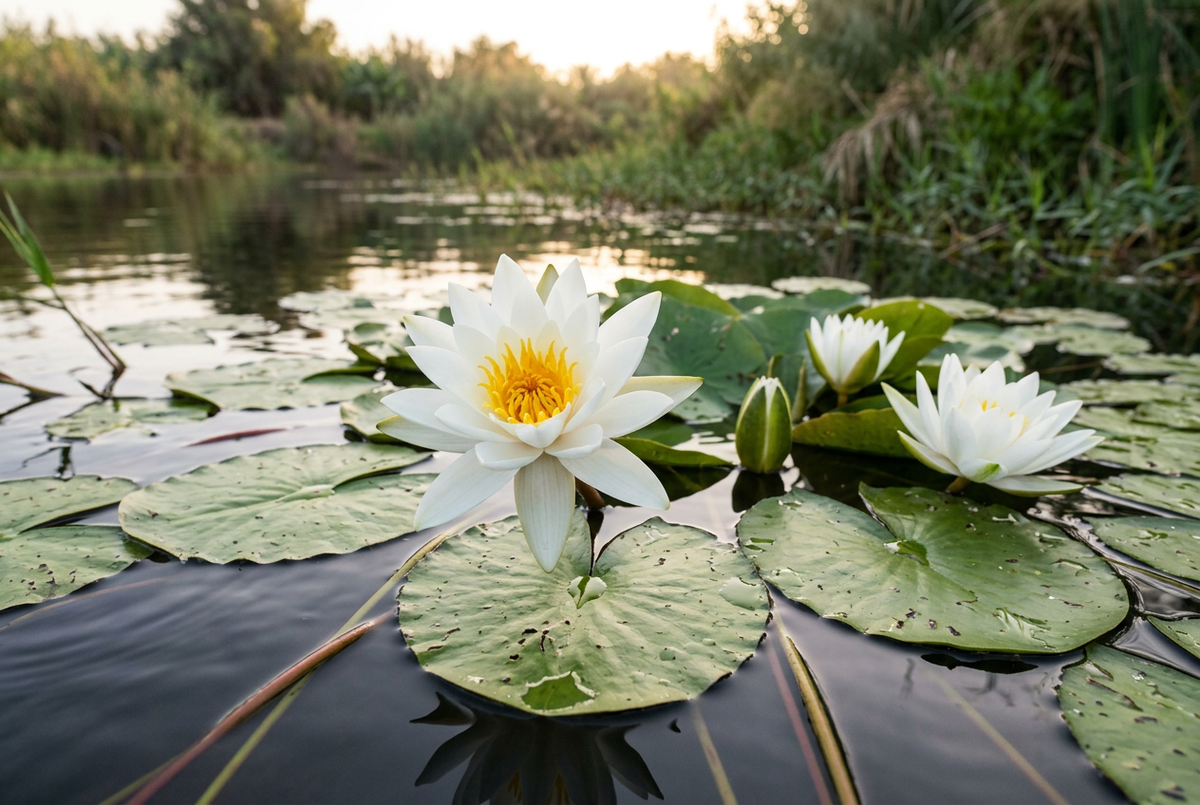 Pearl Petal CO₂ Wax white Egyptian lotus showcase