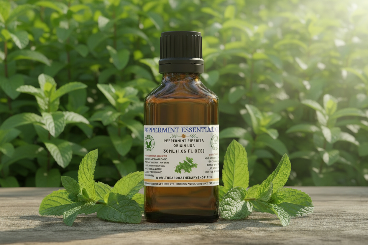 Peppermint Essential Oil 30ml Professional Product Photography