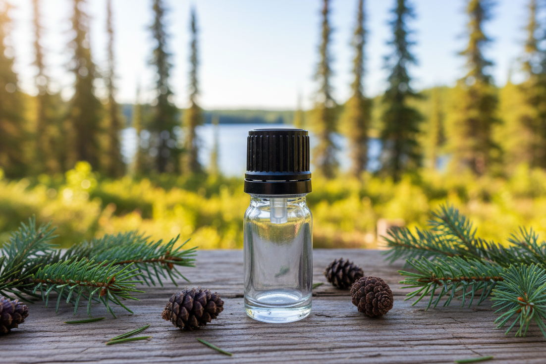Picea Mariana Black Spruce Bright Canadian Boreal 1ml Bottle Showcase