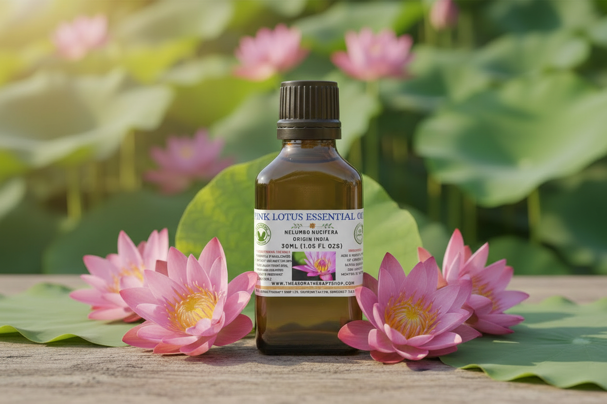 Pink Lotus 30ml Essential Oil Outdoor Showcase