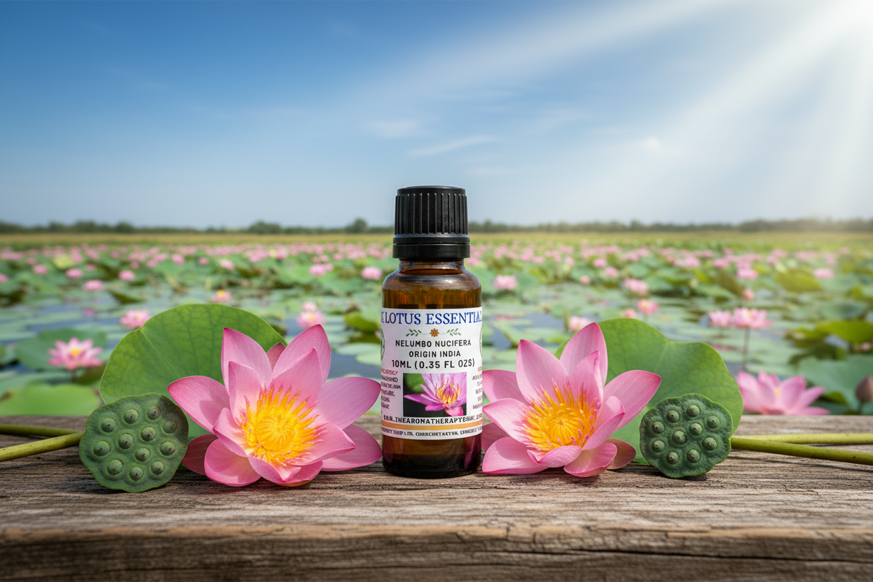 Pink Lotus Essential Oil 10ml Natural Outdoor Showcase