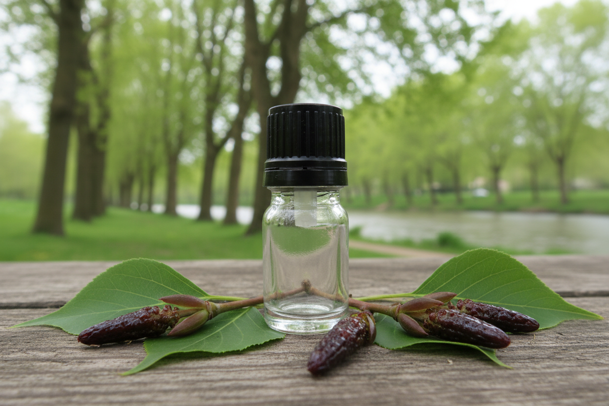 Populus Nigra Black Poplar Bud European Riverside 1ml Bottle Showcase