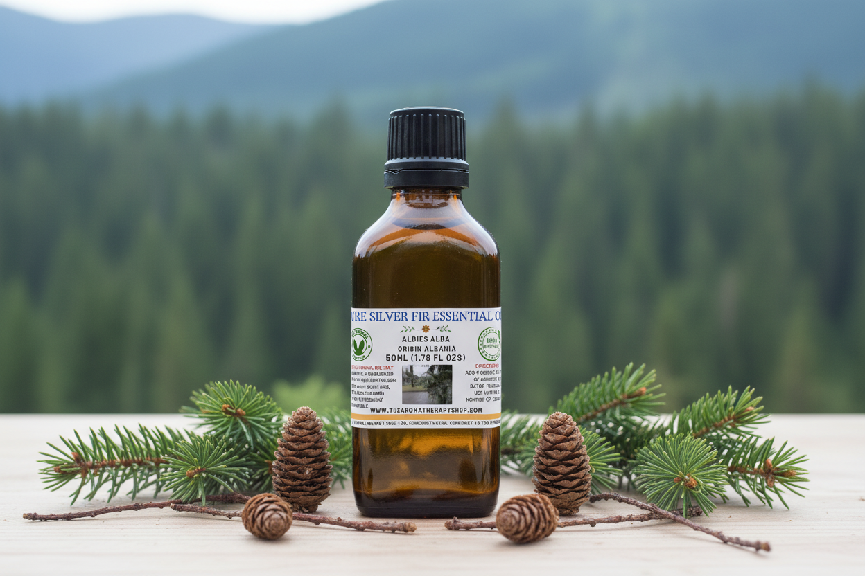 Pure Silver Fir Essential Oil 50ml Outdoor Showcase