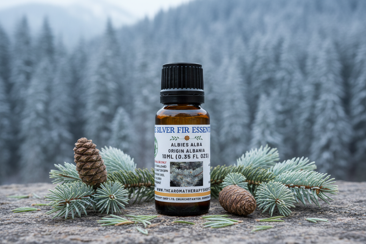 Pure Silver Fir Essential Oil Outdoor Showcase
