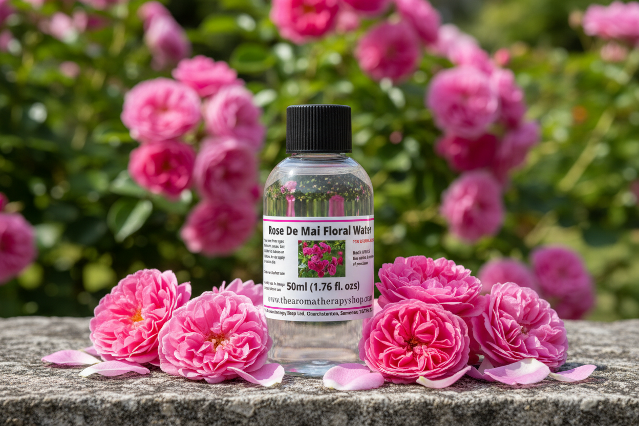 Rose De Mai Floral Water 50ml in natural outdoor setting