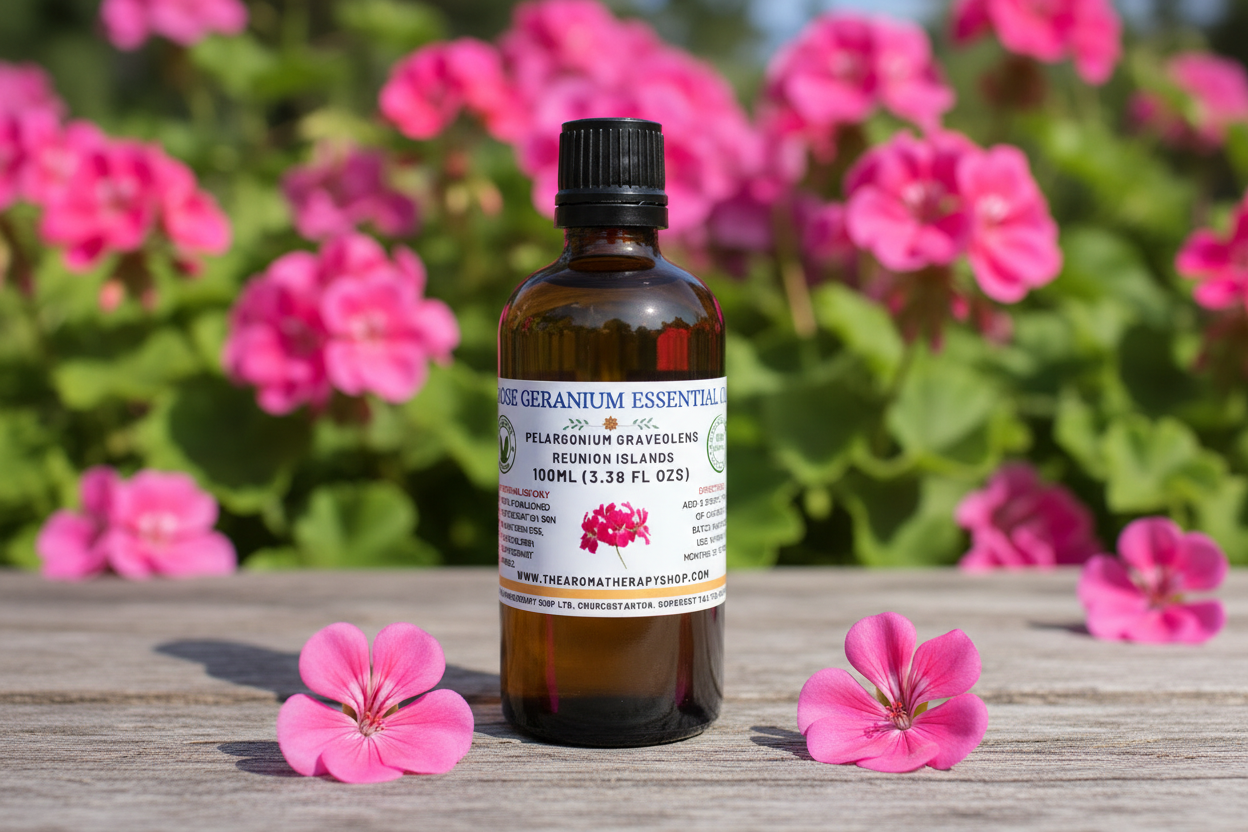 Rose Geranium 100ml Essential Oil Showcase